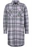 Hemdblusenkleid check: grey lilac-dusty green-anthracite grey