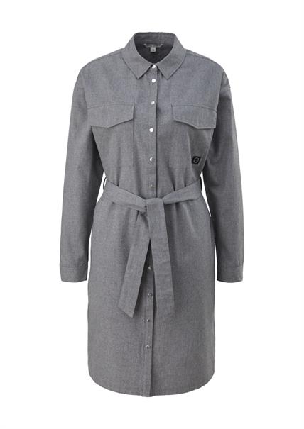 Hemdblusenkleid grau