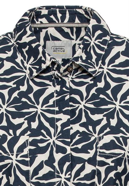 Hemdblusenkleid im Allover-Print aop