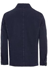 Hemdjacke aus Baumwoll-Leinenmix night blue