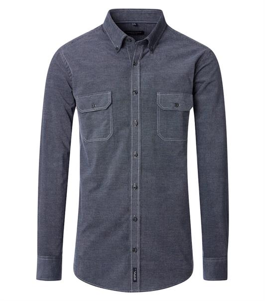 Hemdjacke blau