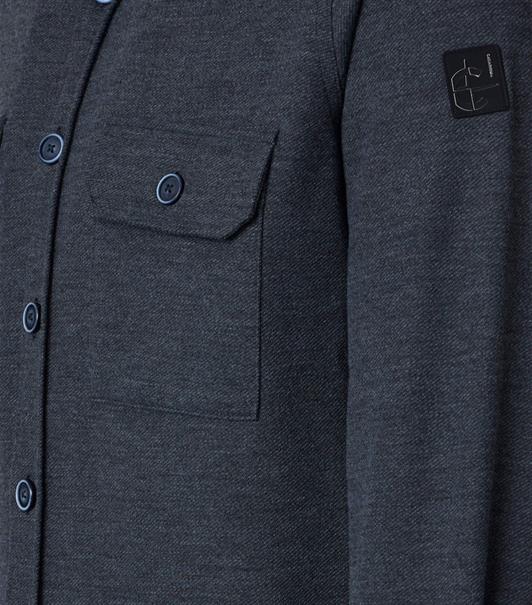 Hemdjacke blau