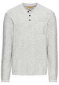 Henley Langarmshirt aus einem Baumwollmix dark navy