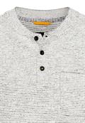 Henley Langarmshirt aus einem Baumwollmix dark navy