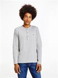 HENLEY Langarmshirt light grey heather