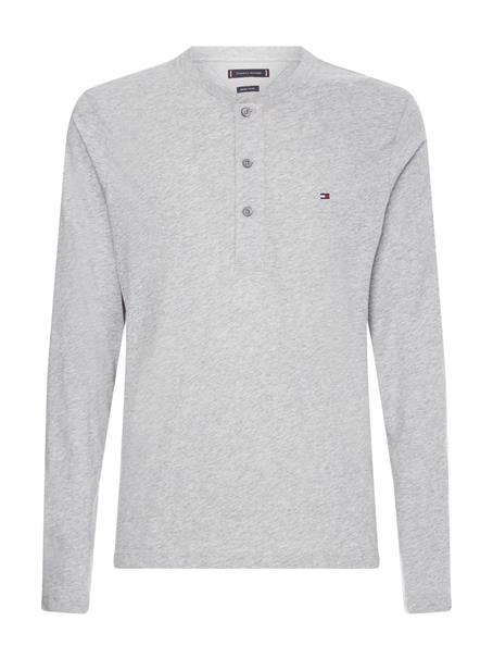 HENLEY Langarmshirt light grey heather