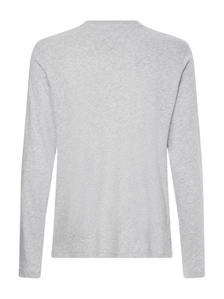 HENLEY Langarmshirt light grey heather