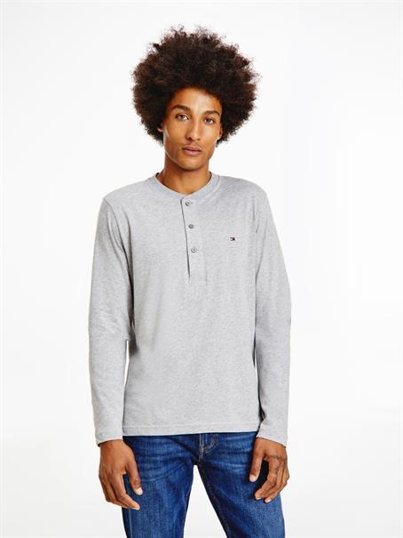 HENLEY Langarmshirt light grey heather