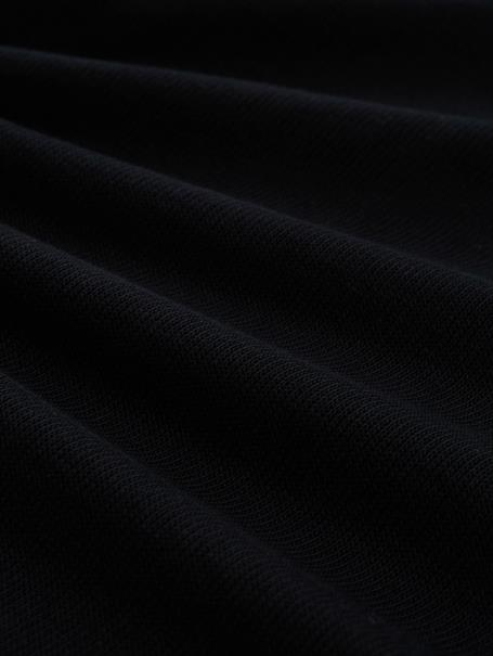 Henley Langarmshirt mit Rippstruktur black