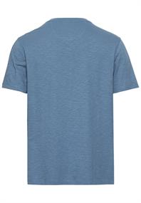 Henley-Shirt aus zertifiziertem Organic Cotton elemental blue