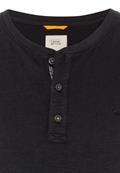 Henley T-Shirt aus reiner Baumwolle asphalt