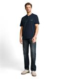 Henley T-Shirt im Used-Look sky captain blue