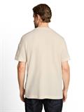 Henley T-Shirt mit Waffelstruktur gardenia white