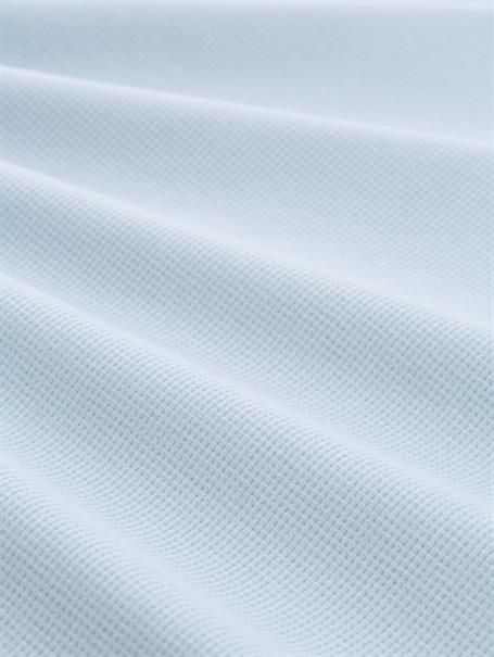 Henley T-Shirt mit Waffelstruktur light blue grey