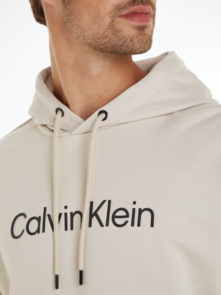 Herren Sweatshirt beige COMFORT Klein online stony HOODIE bequem HERO kaufen bei LOGO Calvin