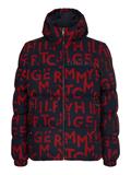 HIGH LOFT PRINTED JACKET tommy letters print