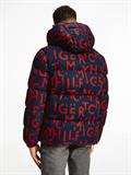 HIGH LOFT PRINTED JACKET tommy letters print