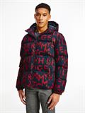 HIGH LOFT PRINTED JACKET tommy letters print