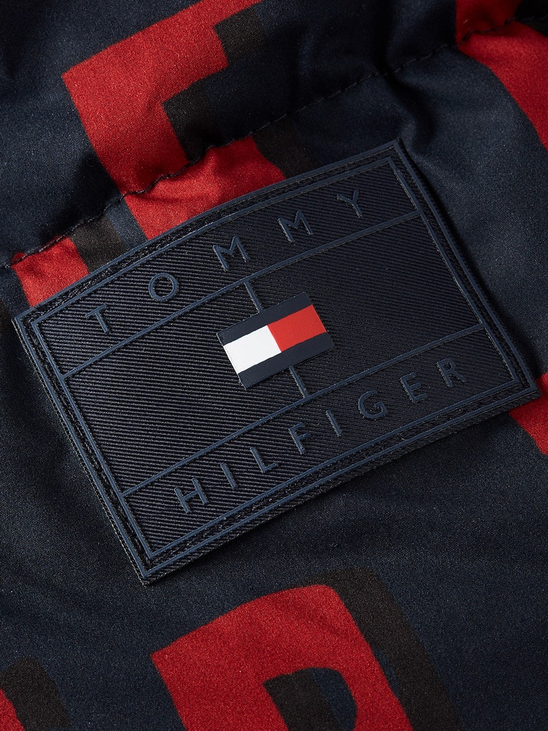 Tommy Hilfiger Herren Jacke HIGH LOFT PRINTED JACKET tommy letters print bequem online kaufen bei Tara M