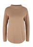 High Neck-Pullover braun