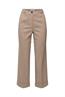 High-Rise-Hose mit Karomuster sand