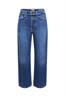 High-Rise-Jeans im Dad Fit mit passendem Gürtel blue medium washed