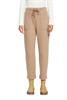 High-Rise-Pants im Jogger-Style in Strickqualität taupe