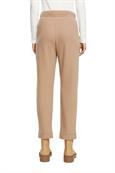 High-Rise-Pants im Jogger-Style in Strickqualität taupe