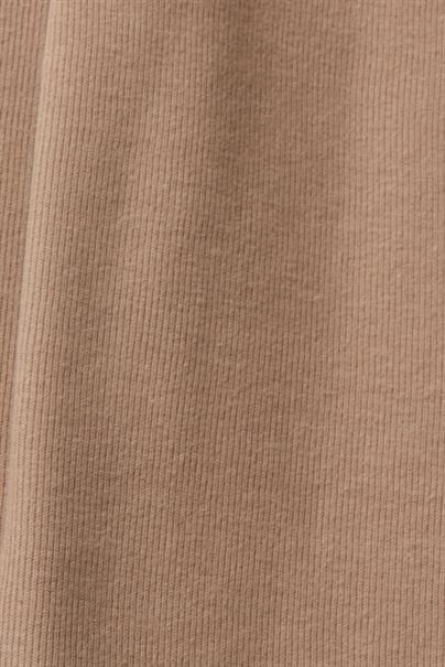 High-Rise-Pants im Jogger-Style in Strickqualität taupe
