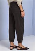 High Waist Barrel Leg Hose im Casual Fit black coffee