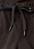 High Waist Barrel Leg Hose im Casual Fit black coffee
