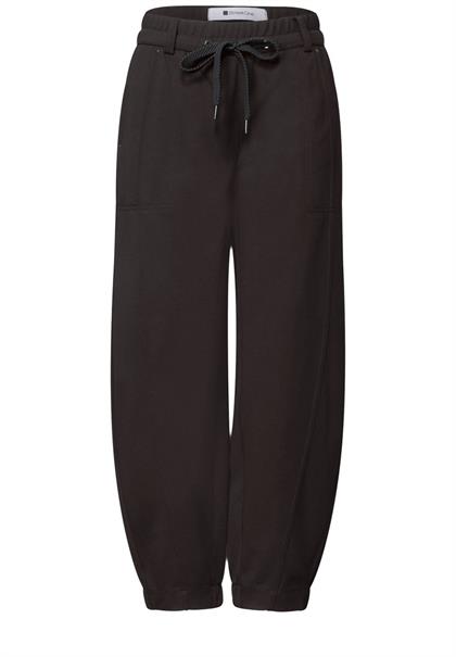 High Waist Barrel Leg Hose im Casual Fit black coffee