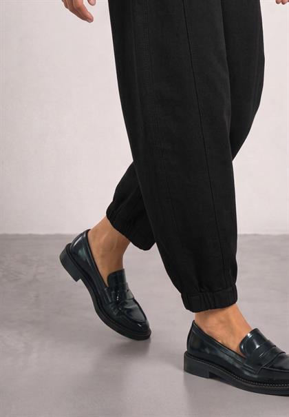 High Waist Barrel Leg Hose im Casual Fit black