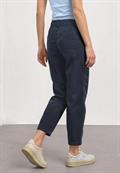High Waist Barrel Leg Hose im Casual Fit darkest blue
