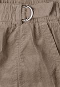 High Waist Barrel Leg Hose mit Elastikbund sanded amber