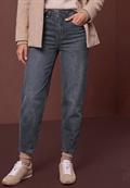 High Waist Barrel Leg Jeans im Casual Fit steel grey washed