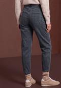 High Waist Barrel Leg Jeans im Casual Fit steel grey washed