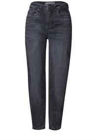 High Waist Barrel Leg Jeans im Casual Fit steel grey washed