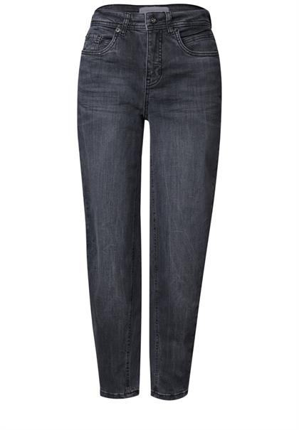 High Waist Barrel Leg Jeans im Casual Fit steel grey washed