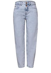 High Waist Barrel Leg Jeans im Loose Fit bleached wash