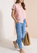 High Waist Barrel Leg Jeans im Loose Fit light blue random bleached