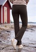 High Waist Bootcut Hose im Slim Fit truffle brown