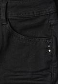 High Waist Bootcut Jeans im Slim Fit black rinse wash