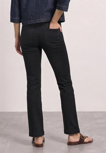 High Waist Bootcut Jeans im Slim Fit black rinse wash