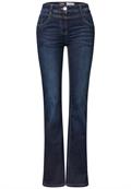 High Waist Bootcut Jeans im Slim Fit dark blue wash