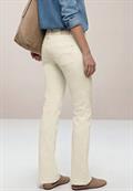 High Waist Bootcut Jeans im Slim Fit ecru washed