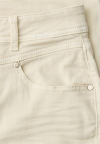 High Waist Bootcut Jeans im Slim Fit ecru washed