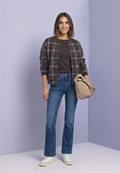 High Waist Bootcut Jeans im Slim Fit medium blue random wash
