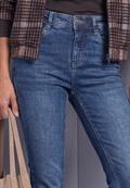 High Waist Bootcut Jeans im Slim Fit medium blue random wash