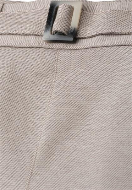 High Waist Culotte mit Schnallendetail clay sand